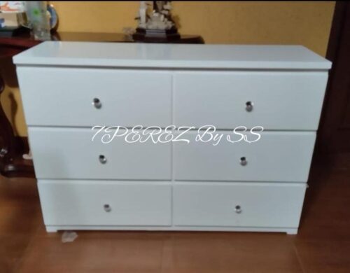 Cajonera Lamas con Cristal | Comoda Elegante | 7 Perez by SS
