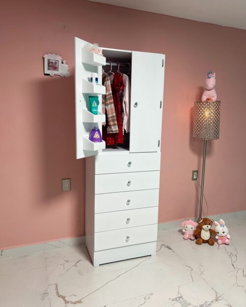 Armario Baby con Cristal  | Closet Infantil Organizador con Cajones | 7 Perez by SS